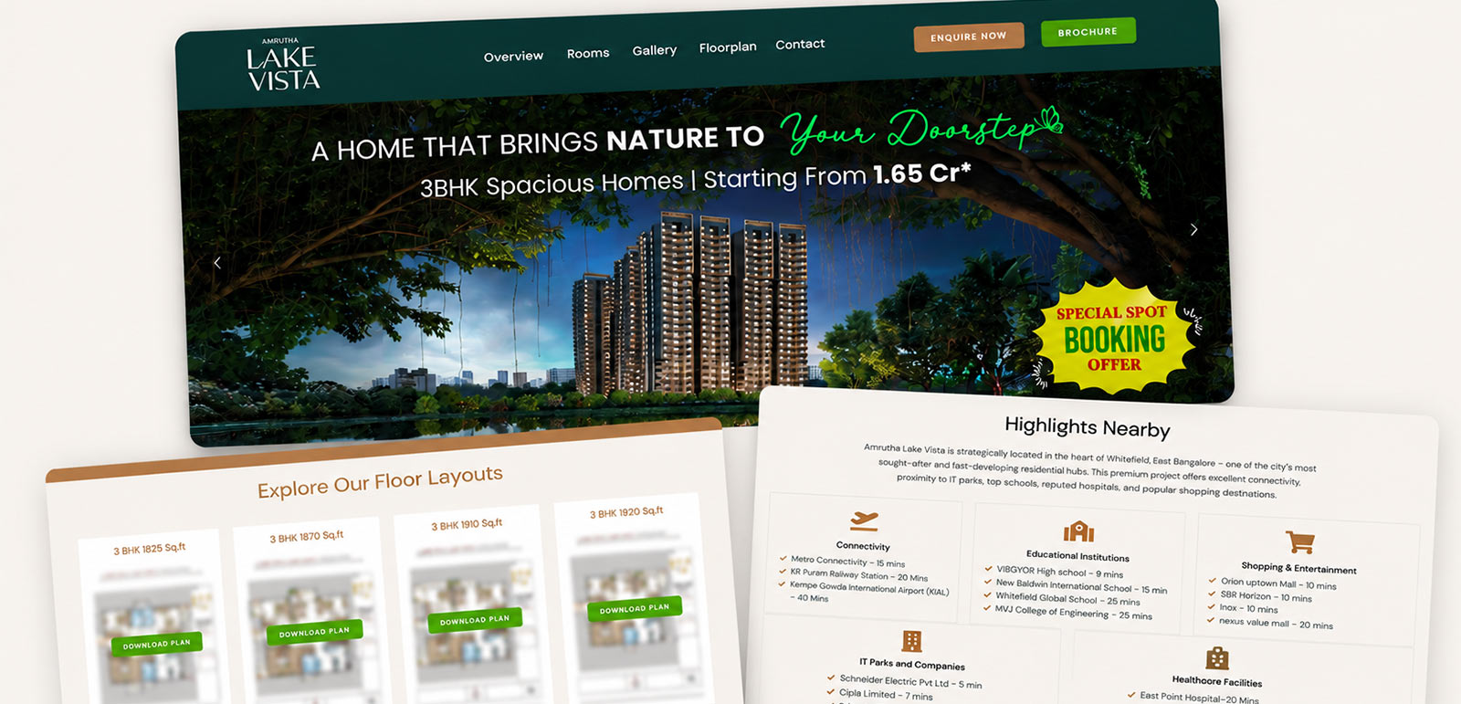 Amrutha Lake Vista starting point mockup